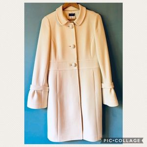 J Crew Wool Cream Dress Coat